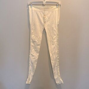 Ya white leggings see thru sides S